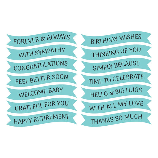Spellbinders Signature Sentiments Press/Foil Plate/Die Set