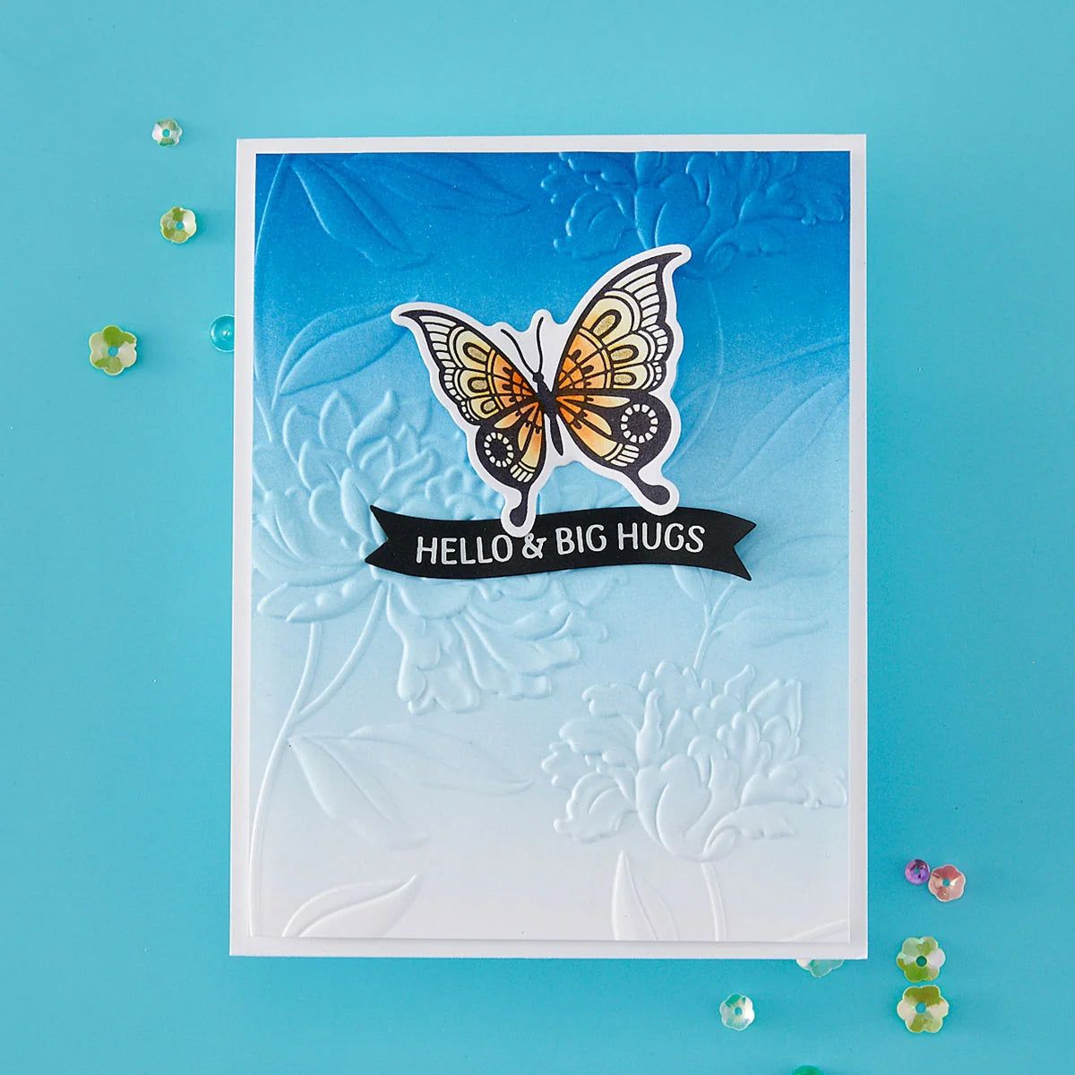 Spellbinders Signature Sentiments Press/Foil Plate/Die Set