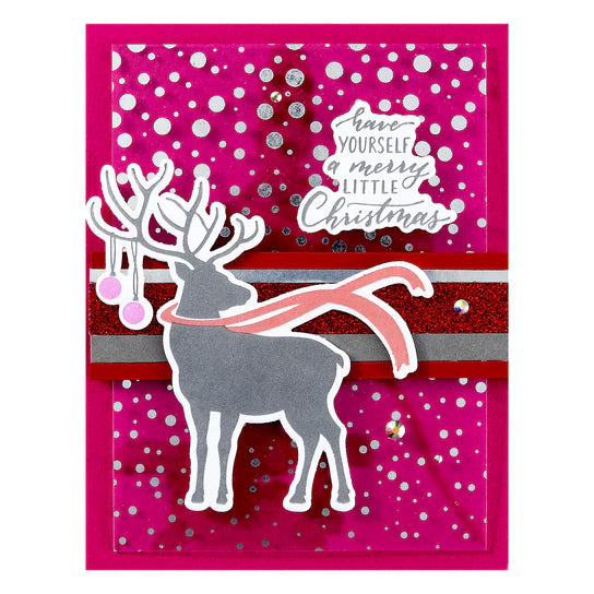 Spellbinders Dashing Reindeer Press Plate, Die, & Registration Template