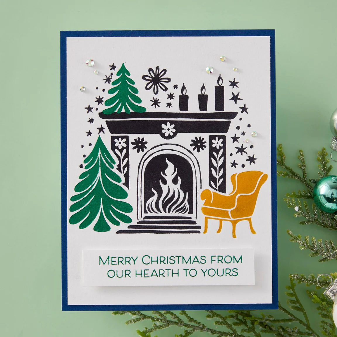 BetterPress Society October - Cozy Fireplace Press Plates