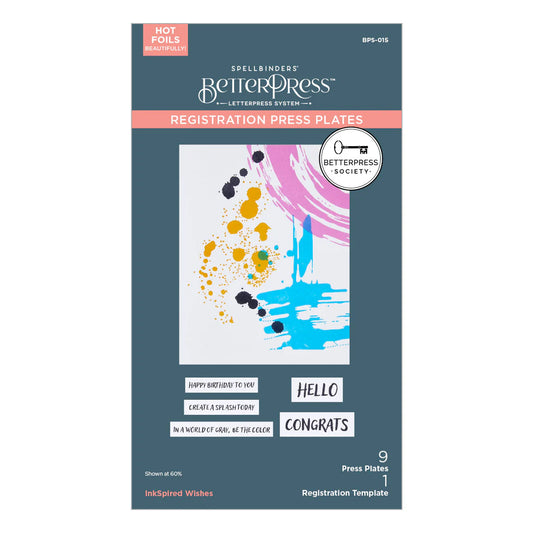 BetterPress Society April 2025 - Inkspired Wishes Press Plates and Registration