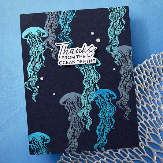 BetterPress Society June 2025 - Sea Friends Press Plates and Die Set
