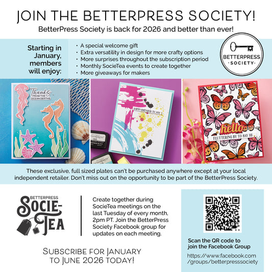 Spellbinders BetterPress Society Round 5 Subscription Registration (Jan-Jun 2026)