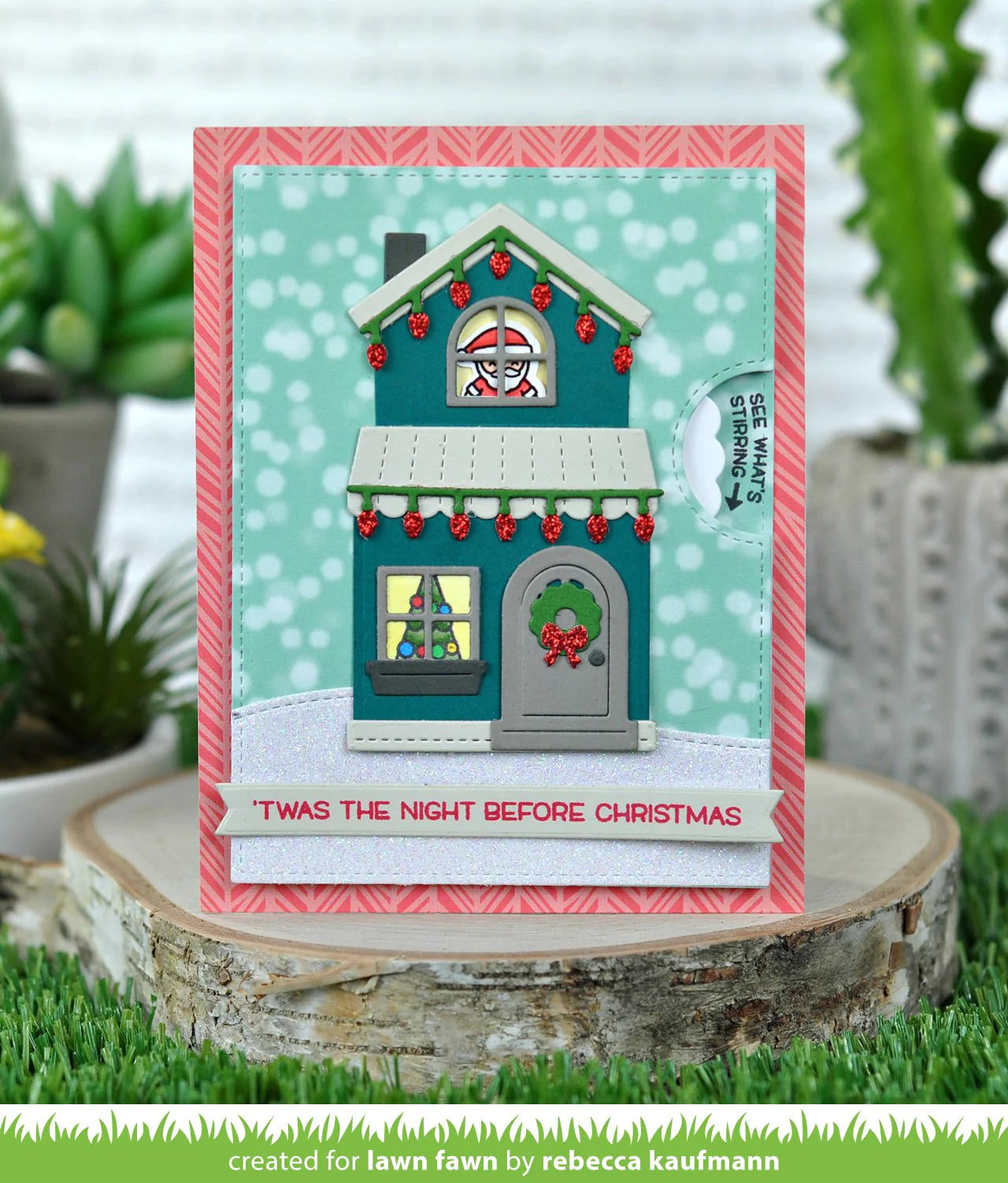 Lawn Fawn Build-a-House Christmas Add-on