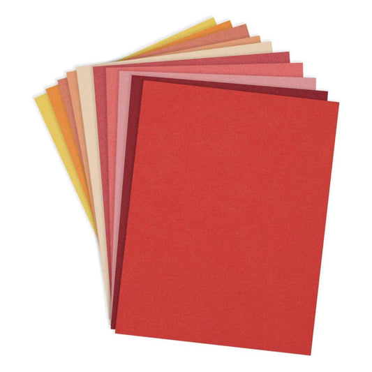Spellbinders Colorwheel Cardstock - Warm Assortment (20 sheets)