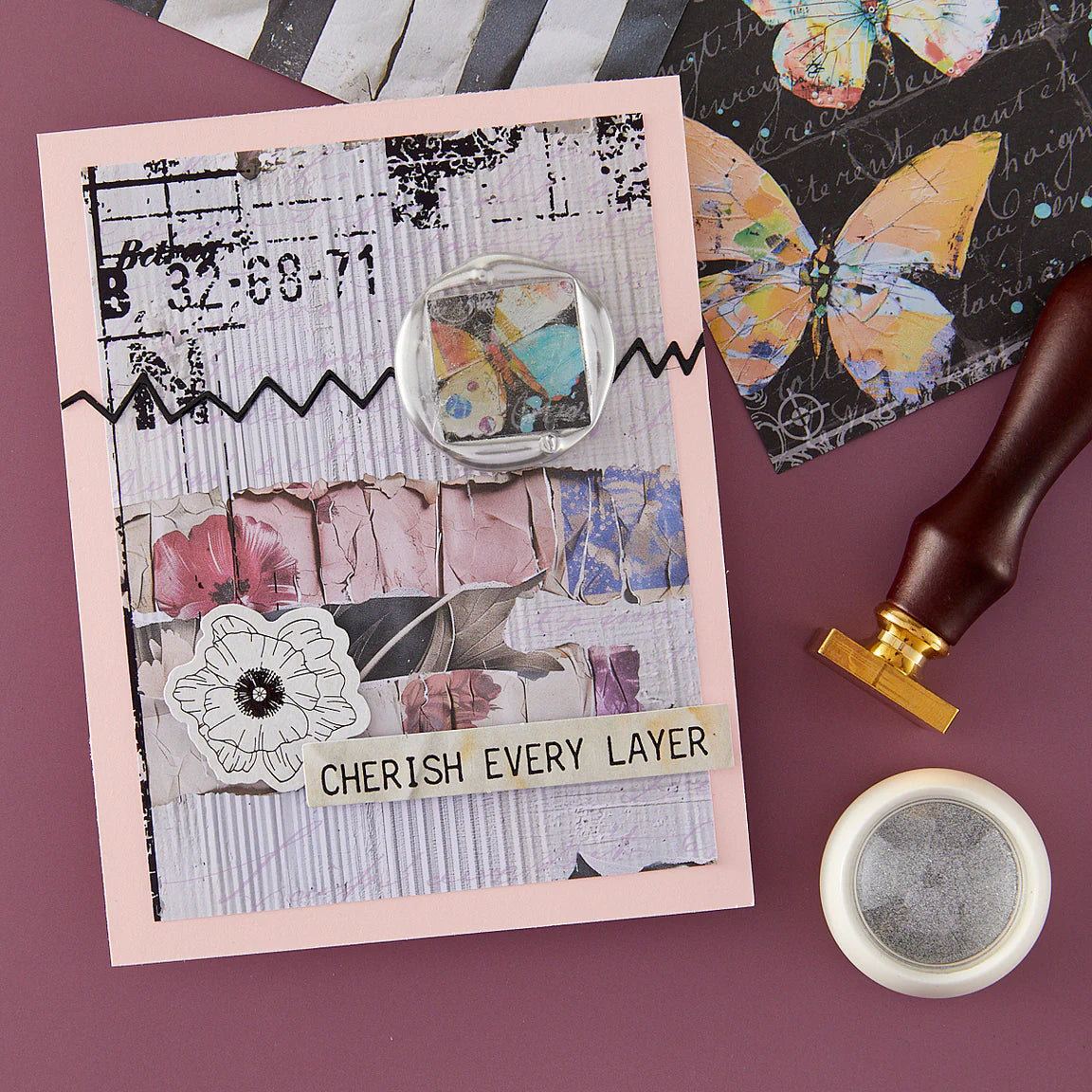 Spellbinders Silver Bullion Wax Seal Powder