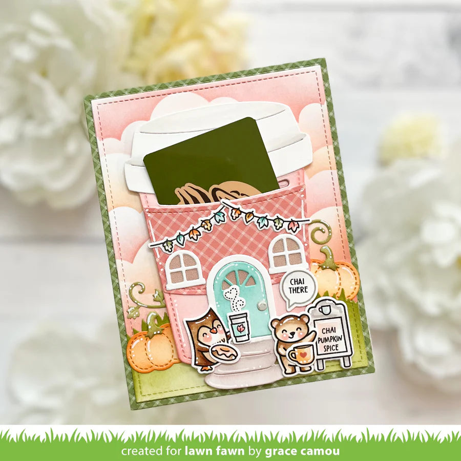 Lawn Fawn Coffee Cup Gift Card Holder