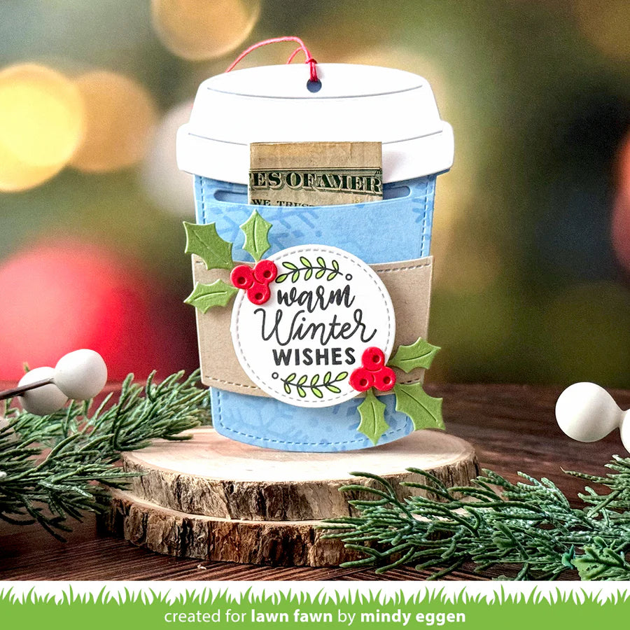 Lawn Fawn Coffee Cup Gift Card Holder