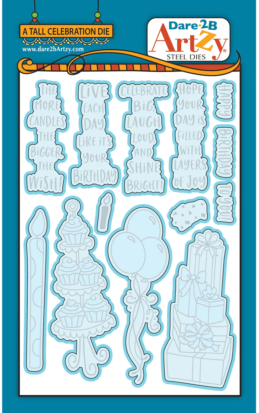 Tall Celebration Coordinating Die Set