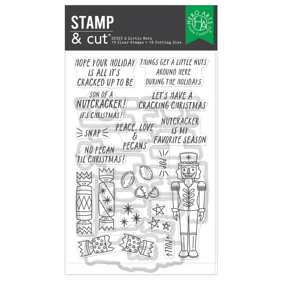 Hero Arts A Little Nuts Stamp & Cut Set