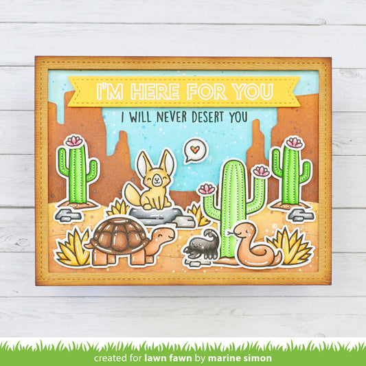 Lawn Fawn Desert Canon Backdrop Die Set