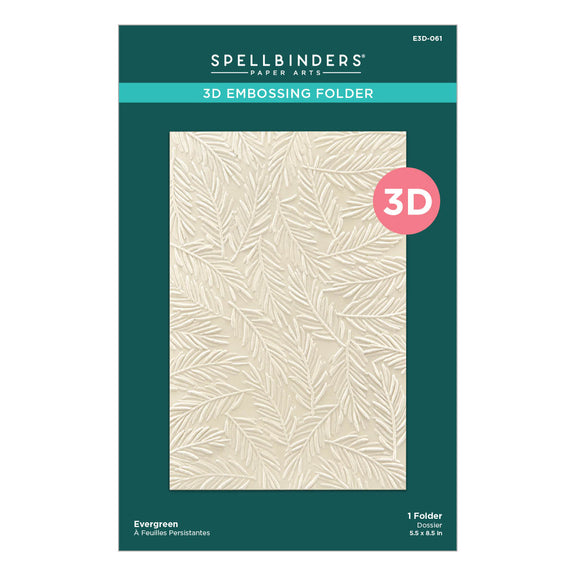 Spellbinders Evergreen 3D Embossing Folder