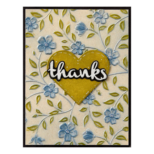 Spellbinders Flowers & Foliage 3D Embossing Folder by Wendy Vecchi