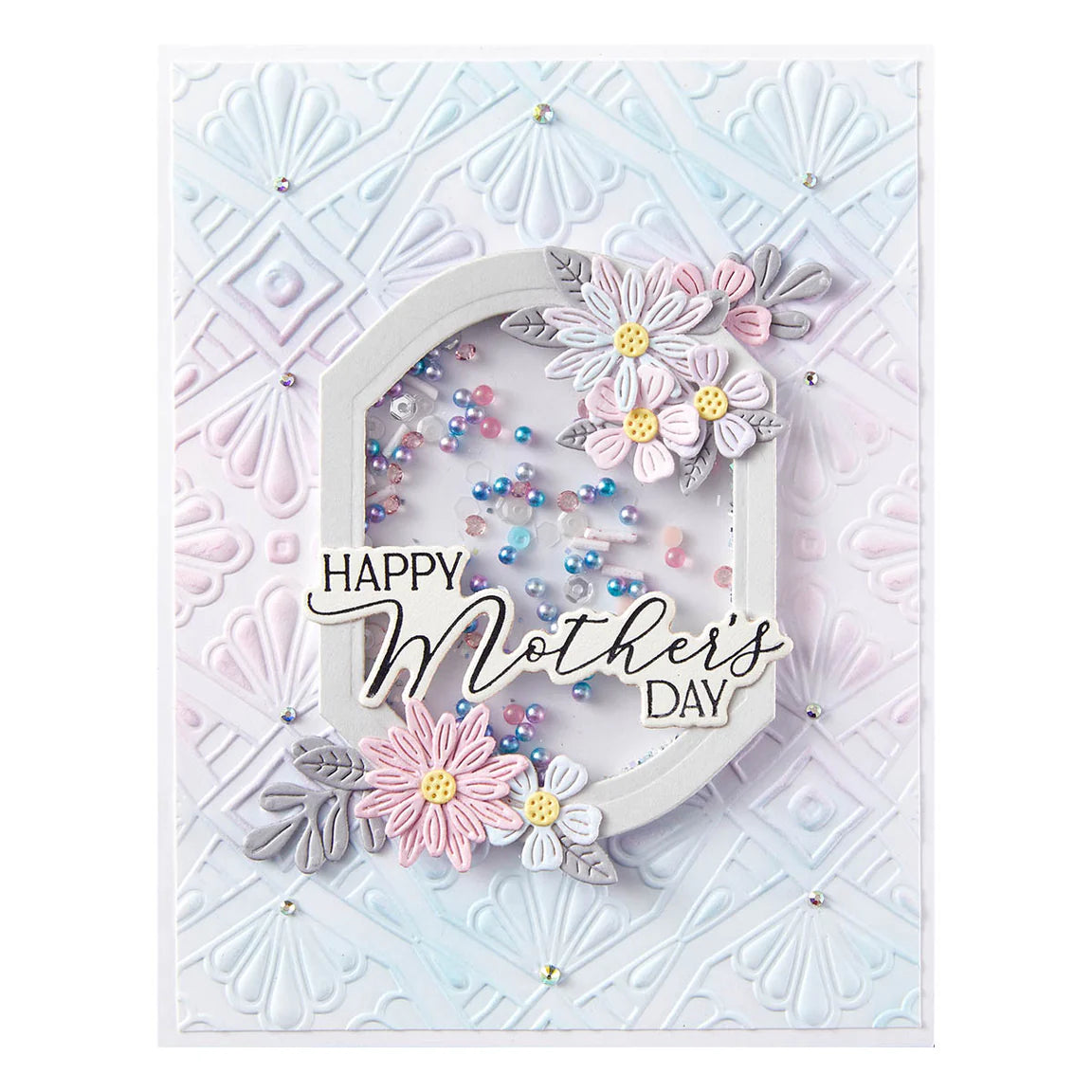 Spellbinders Luxe Backdrop and Border 3D Emboss & Cut Folder