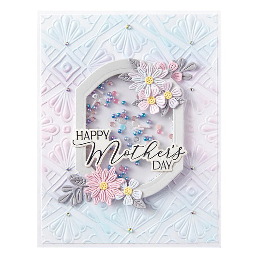 Spellbinders Luxe Backdrop and Border 3D Emboss & Cut Folder