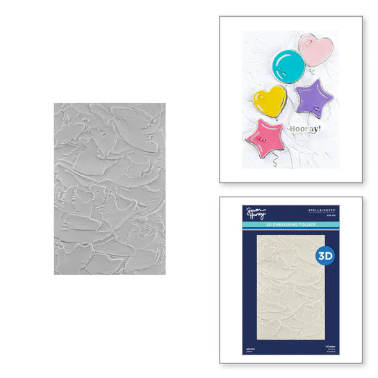 Spellbinders Plaster 3D Embossing Folder by Simon Hurley