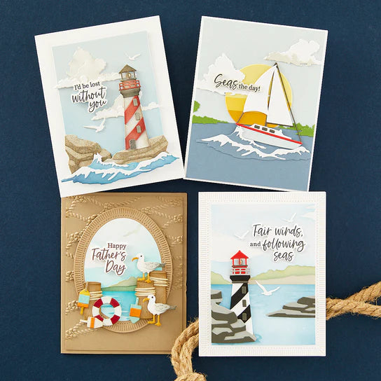 Spellbinders Fair Winds Sentiment Stamp & Die Set - The Fair Winds Collection (Copy)