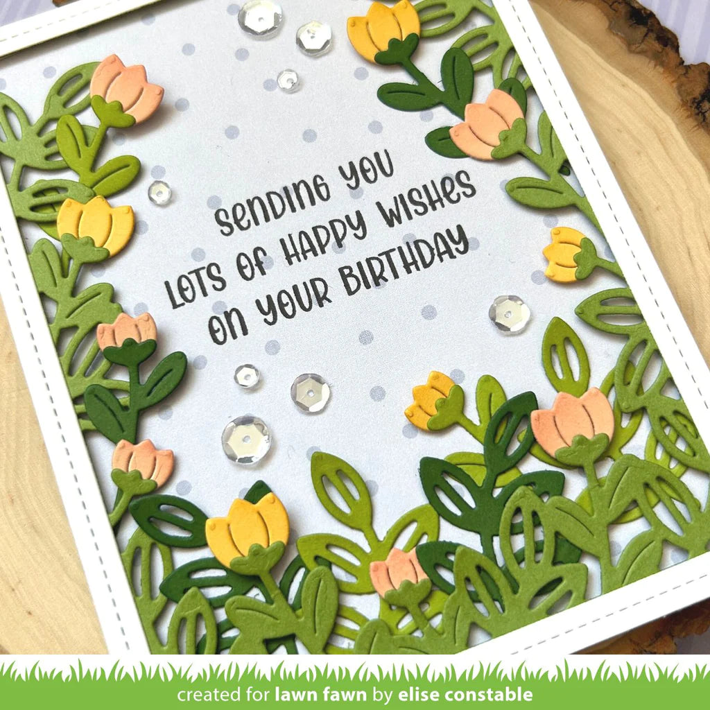 Lawn Fawn Henry's Build-a-Sentiment: Spring Stamp Set