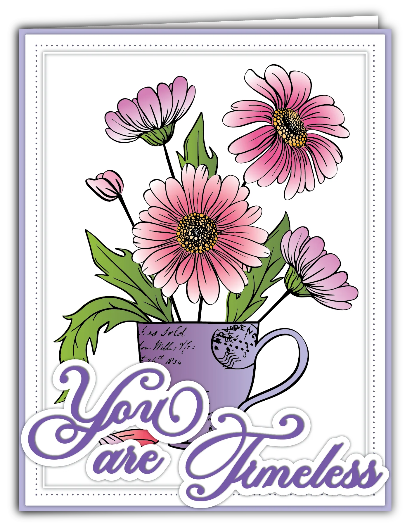 LDRS Creative Fresh Cut Daisies 4x6 Stamps