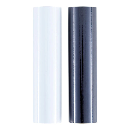 Spellbinders Glimmer Hot Foil: Opaque Black & White 2 Roll Pack
