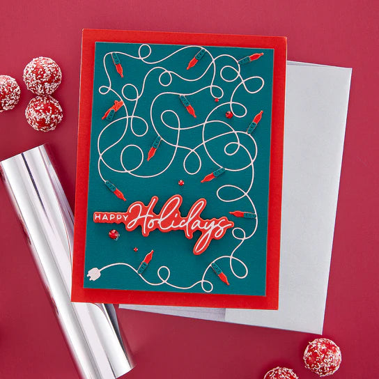 Spellbinders De-light-ful Christmas Hot Foil Plate and Dies