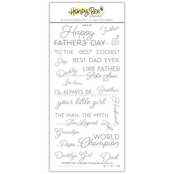 Honey Bee Stamps Father's Day 4x8 Stamp Set