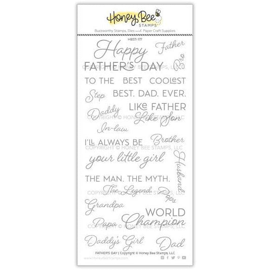 Honey Bee Stamps Father's Day 4x8 Stamp Set