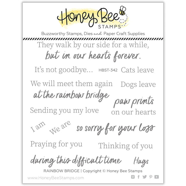 Honey Bee Stamps Rainbow Bridge Stamp Set