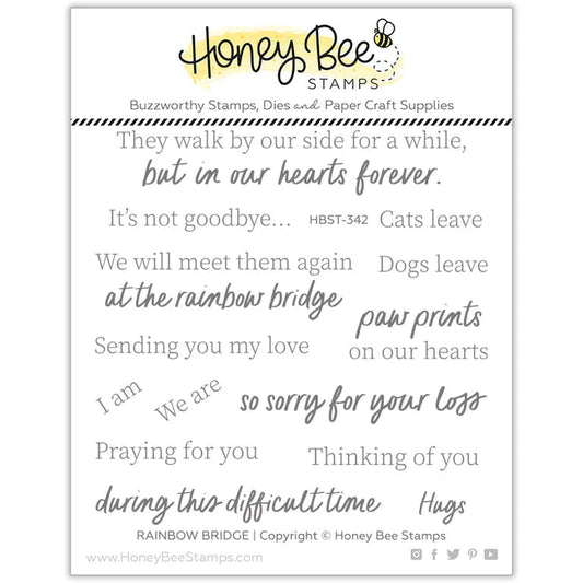 Honey Bee Stamps Rainbow Bridge Stamp Set