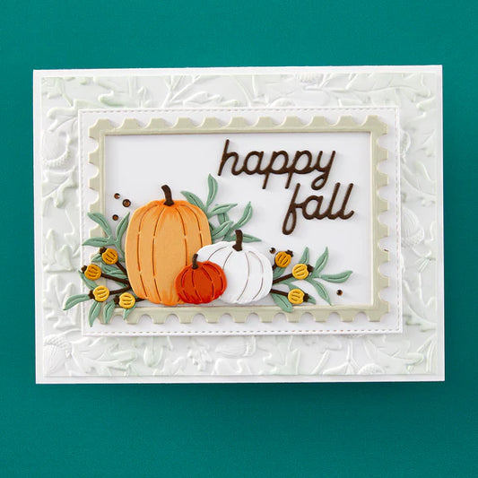 Happy Fall Sentiments Dies - World Cardmaking Day 2024 - Spellbinders