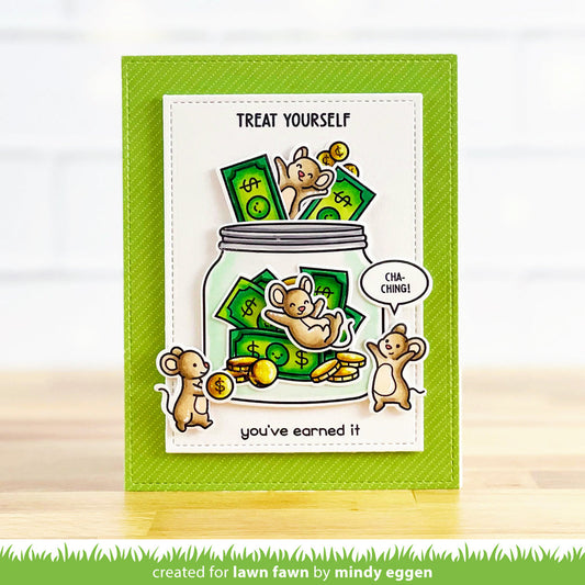 Lawn Fawn How You Been? Money Add-on Stamp Set