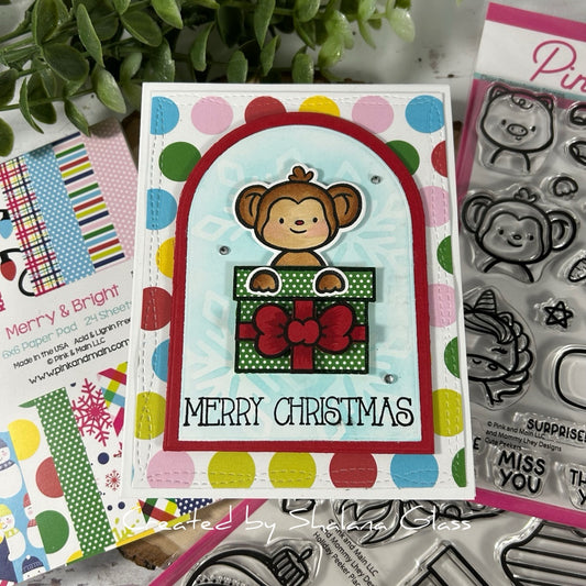 Pink & Main Holiday Peeker Places Stamp Set