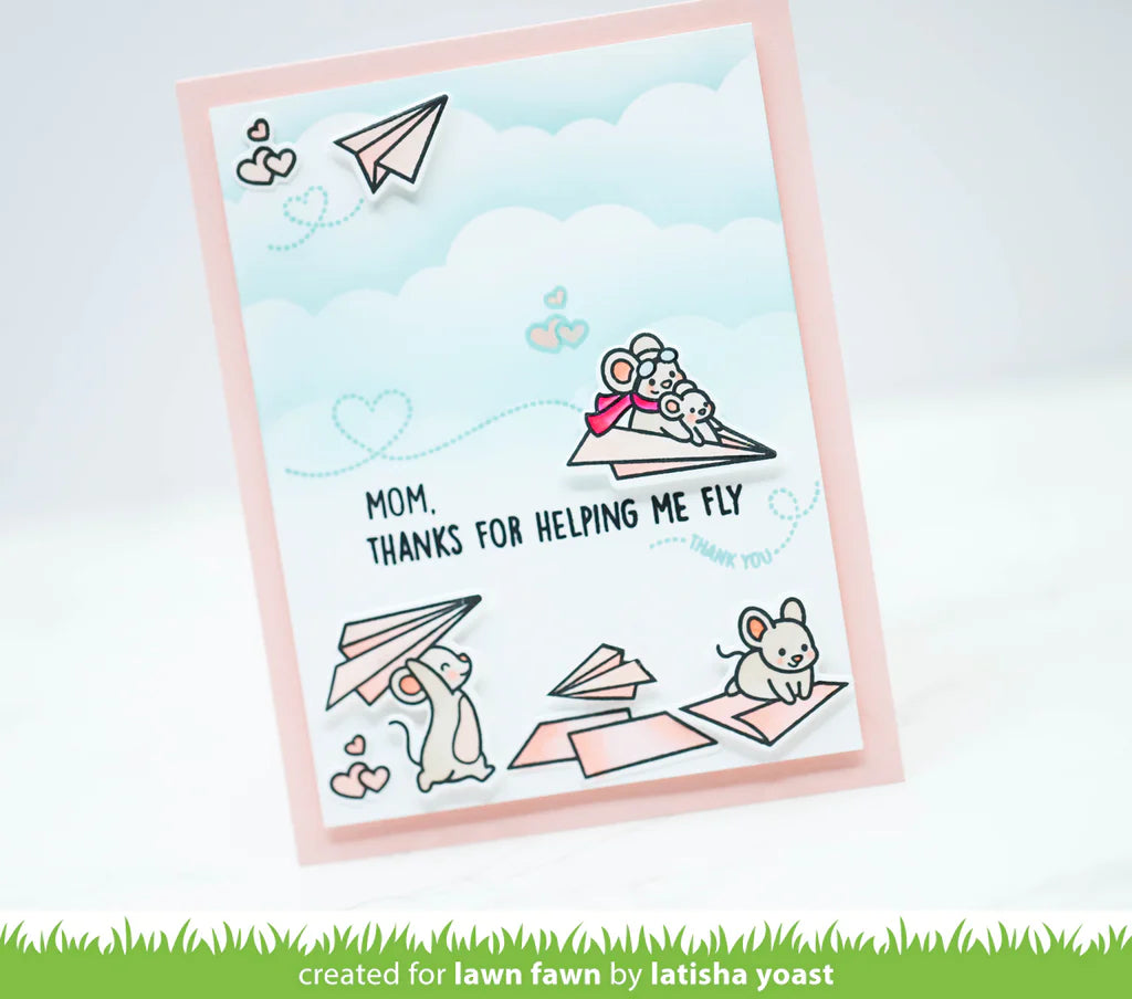 Lawn Fawn Just Plane Awesome Stamp Set