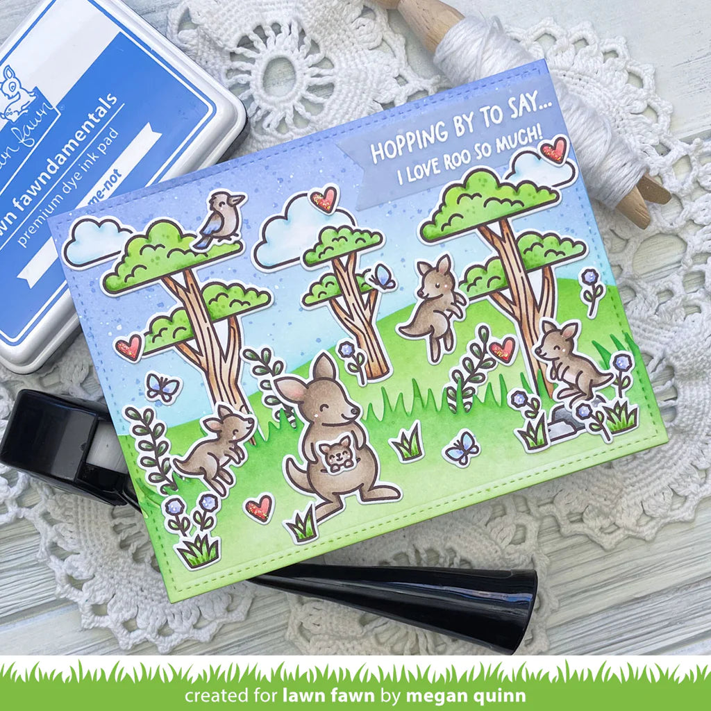 Lawn Fawn Kanga-riffic Add-on Stamp Set