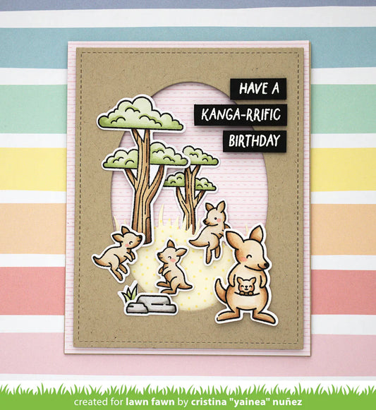 Lawn Fawn Kanga-riffic Stamp Set