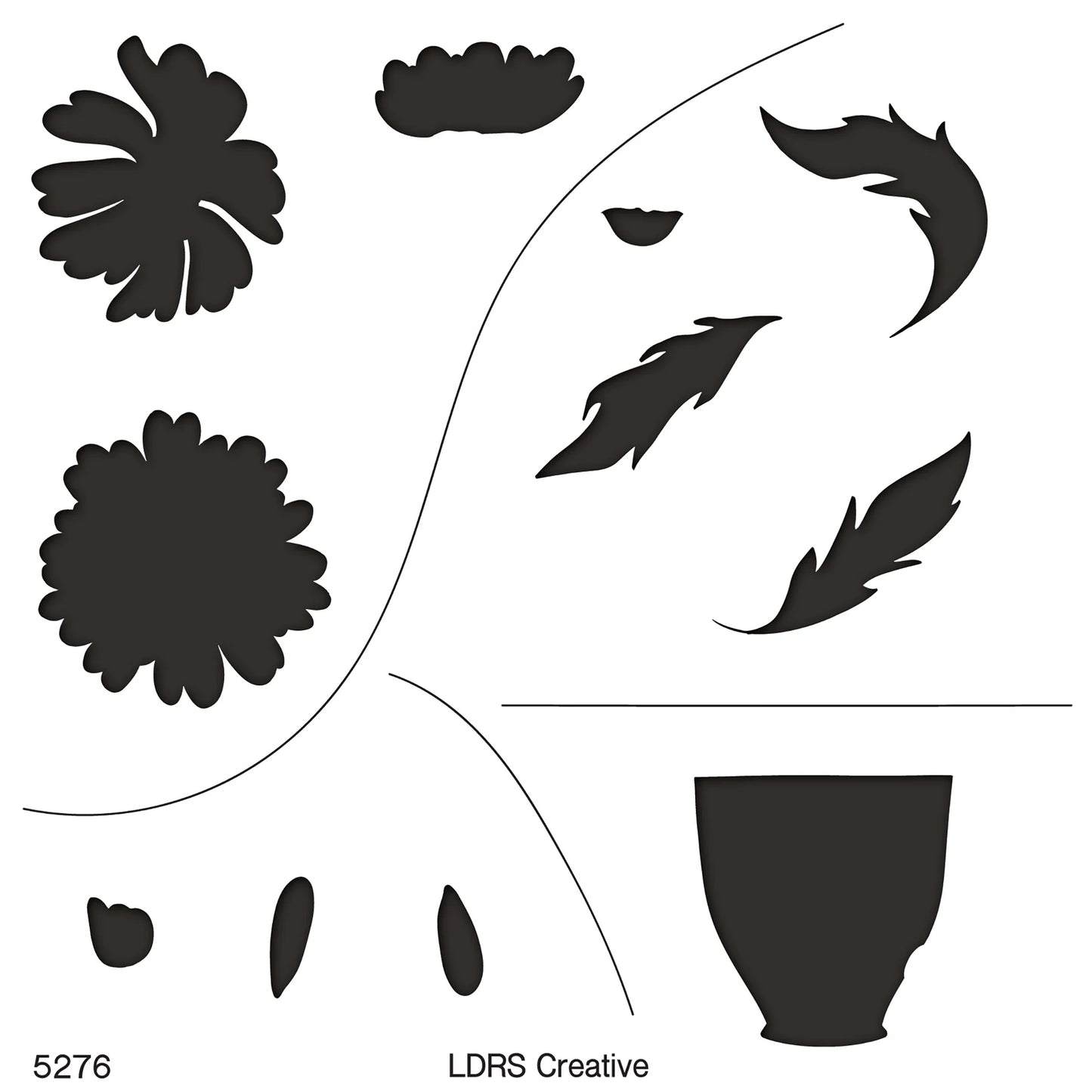 Fresh Cut Daisies Layering and Masking Stencils Bundle