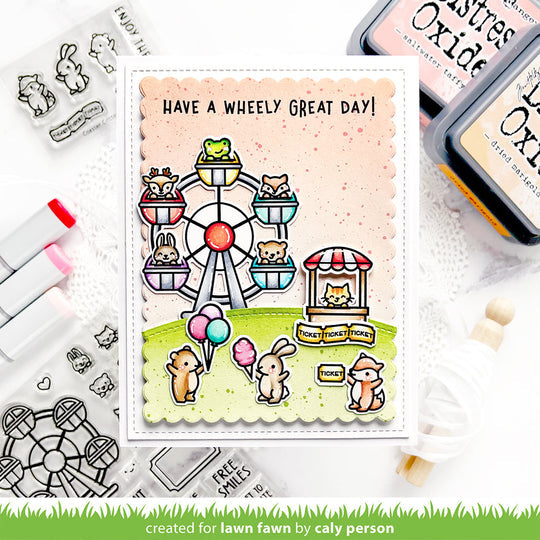 Lawn Fawn Wheely Great Day Stamp Set