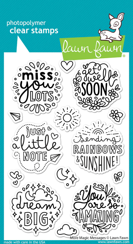 Lawn Fawn More Magic Messages Stamp Set