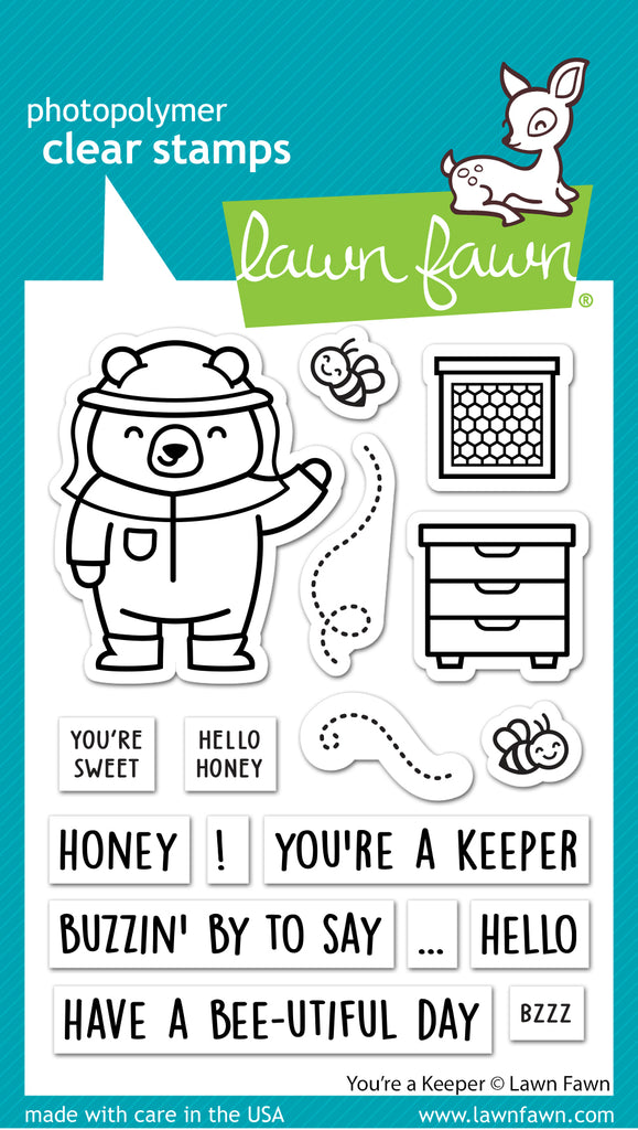 Lawn Fawn You're a Keeper Stamp Set