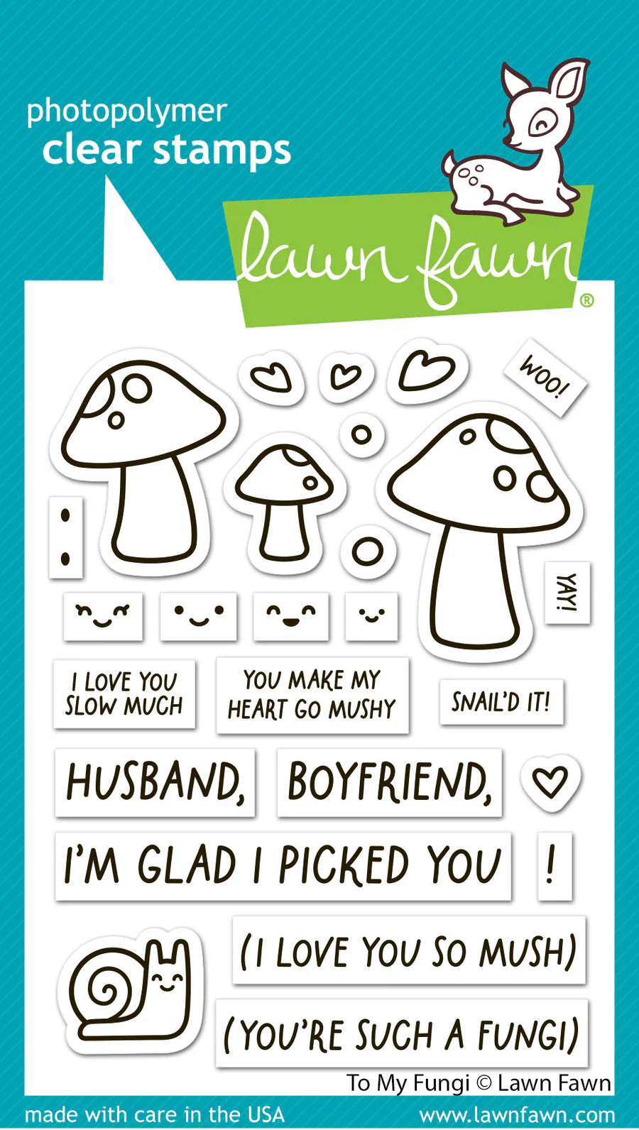 Lawn Fawn To My Fungi Stamp Set