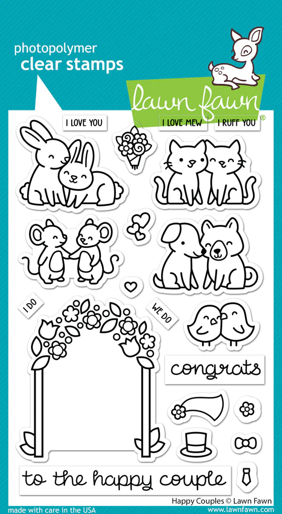 Lawn Fawn Happy Couples Stamp Set