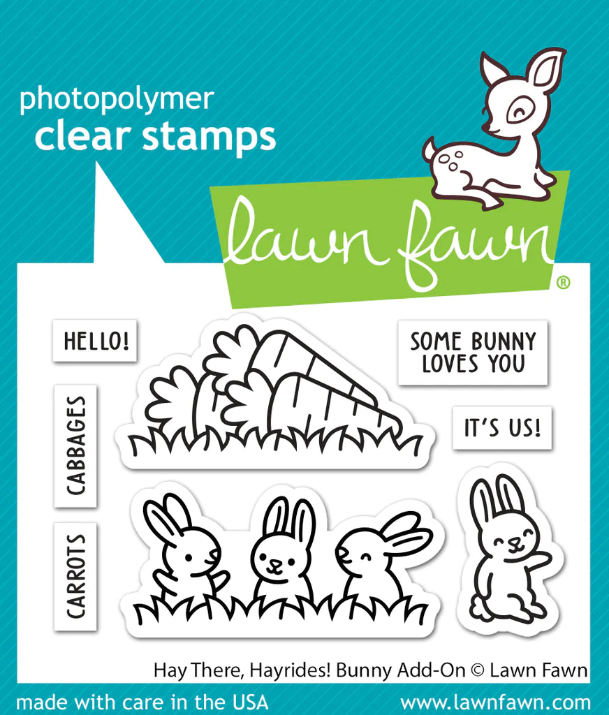 Lawn Fawn Hay There, Hayrides! Bunny add-on Stamp Set