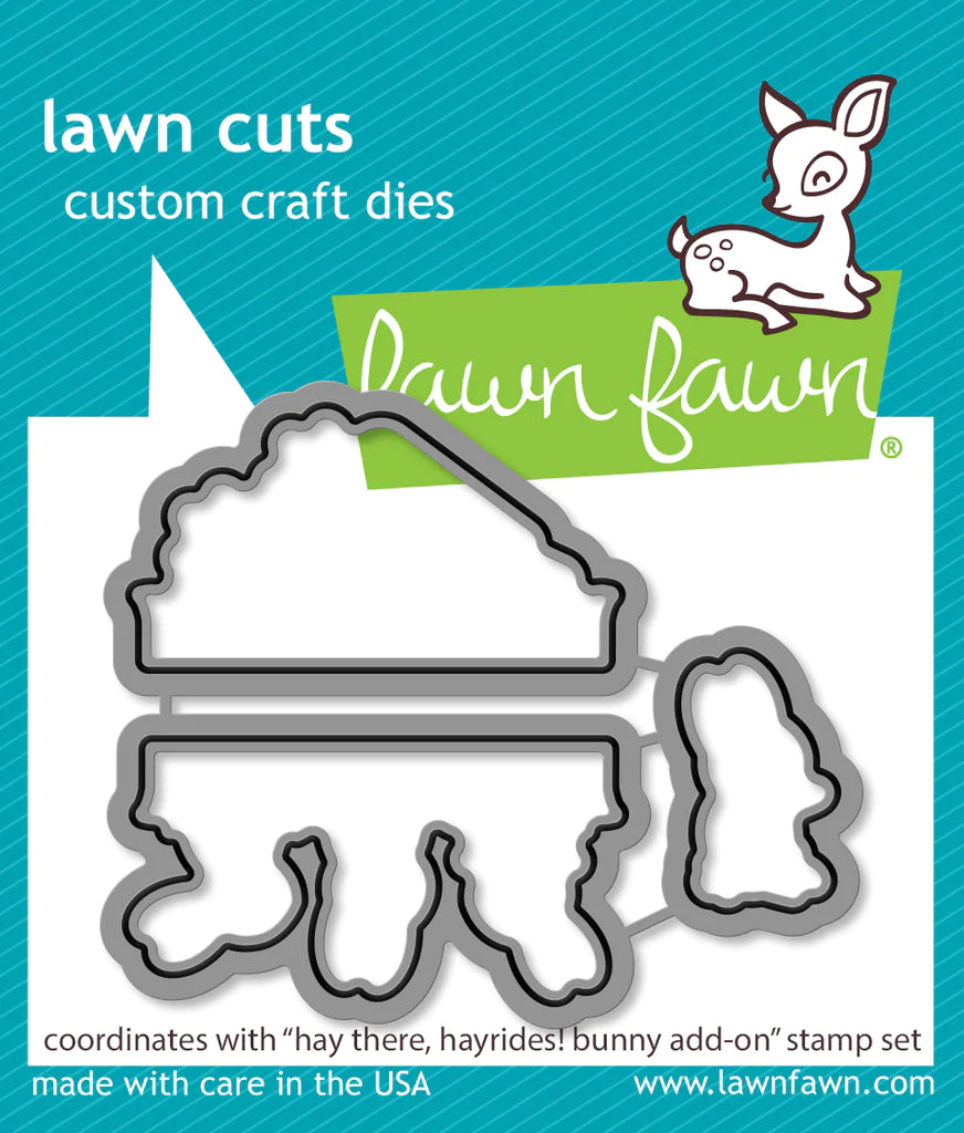 Lawn Fawn Hay There, Hayrides! Bunny add-on Coordinating Die Set