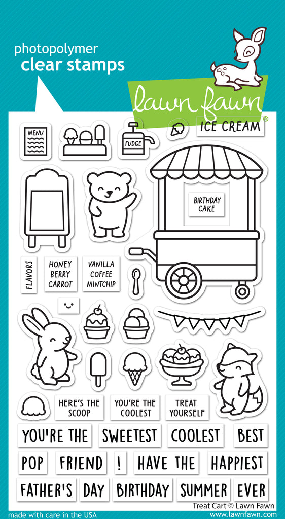 Lawn Fawn Treat Cart Stamp Set