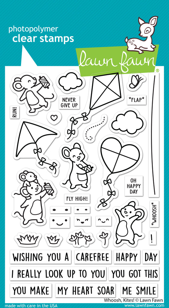 Lawn Fawn Whoosh, Kites! Stamp Set