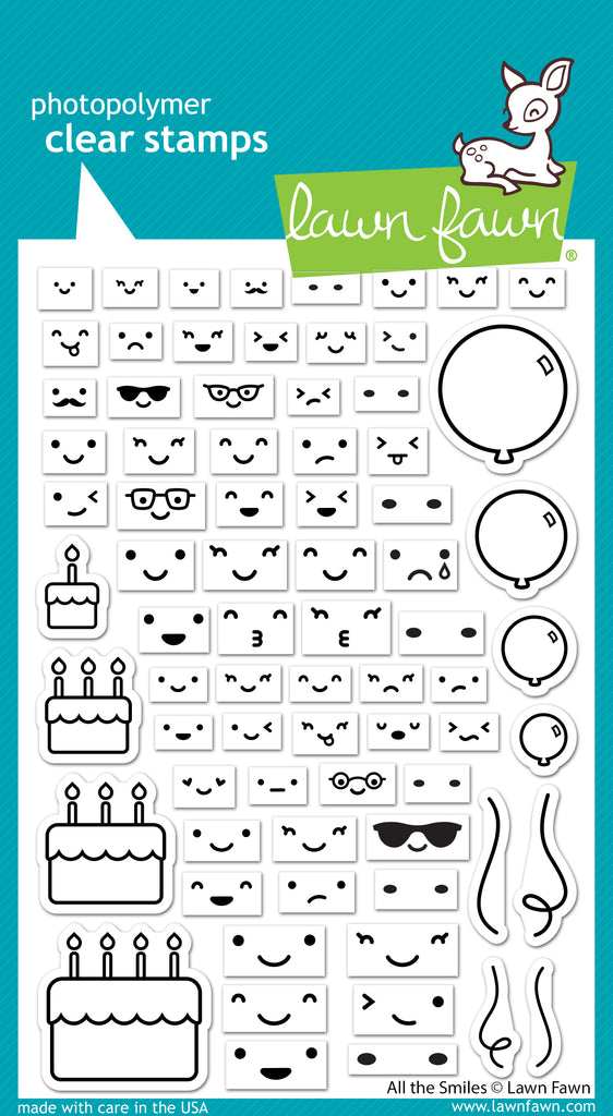 Lawn Fawn All the Smiles Stamp Set