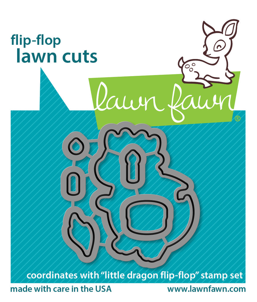 Lawn Fawn Flip Flop Dragon Die Set