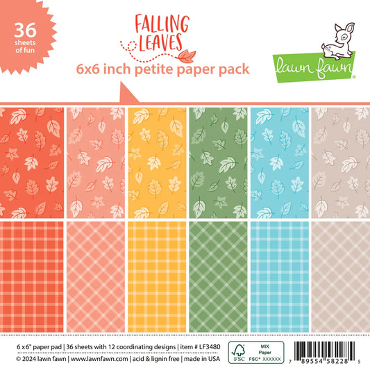 Lawn Fawn Falling Leaves Petite Paper Pack (6"x6")