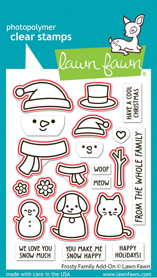 Lawn Fawn Frosty Family Add-On Coordinating Die Set