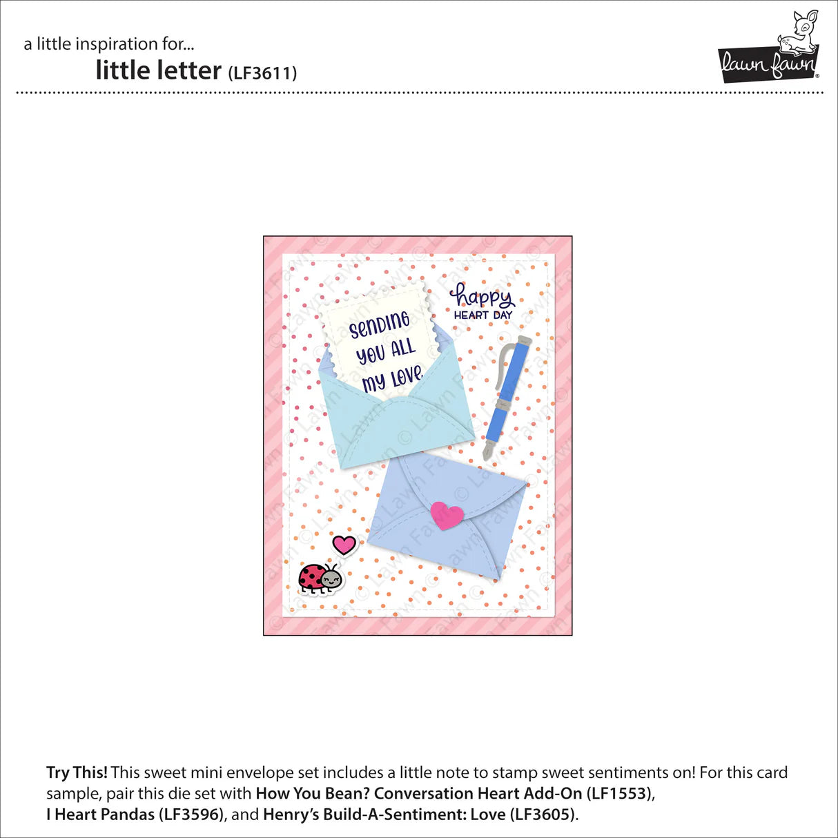 Lawn Fawn Little Letter Die Set